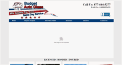 Desktop Screenshot of budgetautoglass.net